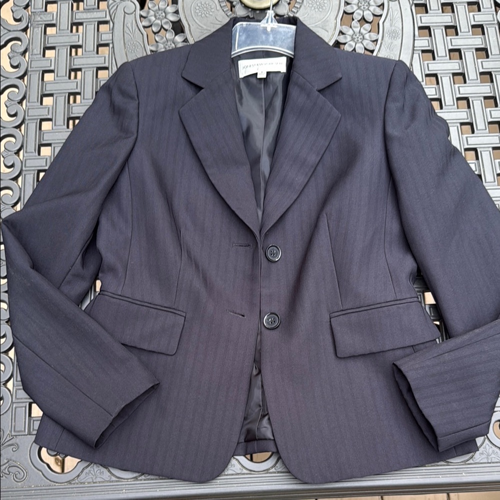 Jones New York Navy (almost black) Professional Suit Jacket w/ Notch Lapel Sz 6